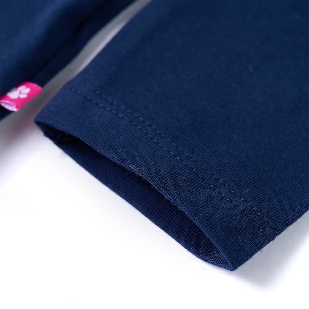 Tricou pentru copii cu mâneci lungi, bleumarin 116 GartenMobel Dekor