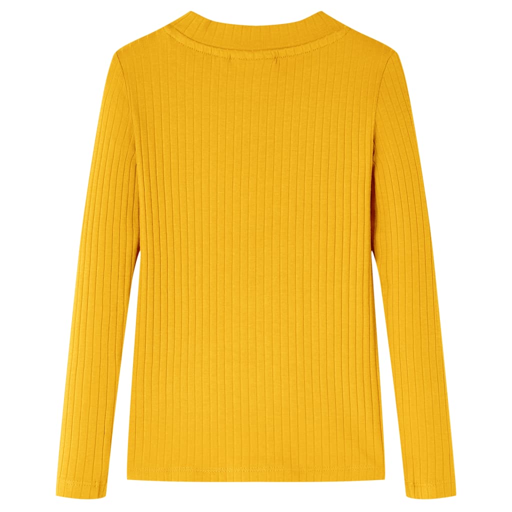 Tricou pentru copii cu mâneci lungi, ocru, 104 GartenMobel Dekor