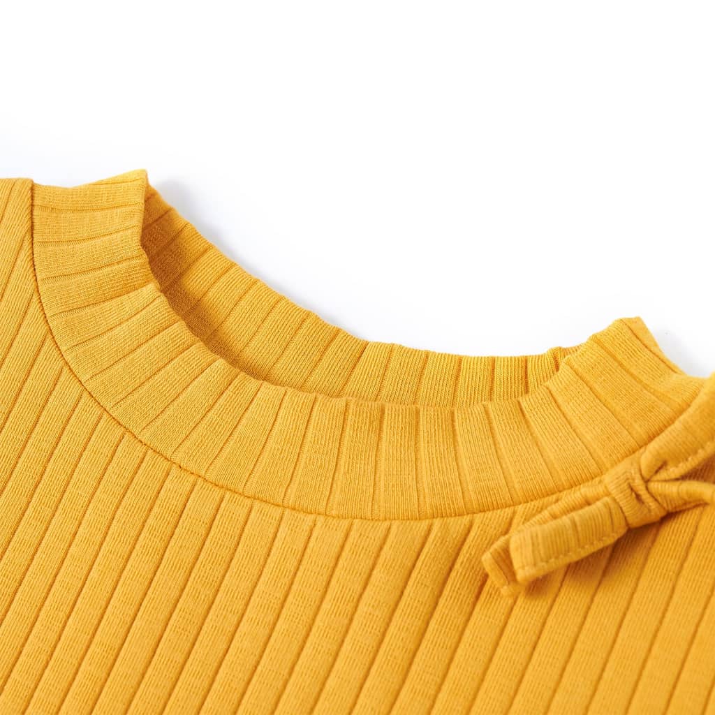 Tricou pentru copii cu mâneci lungi, ocru, 104 GartenMobel Dekor