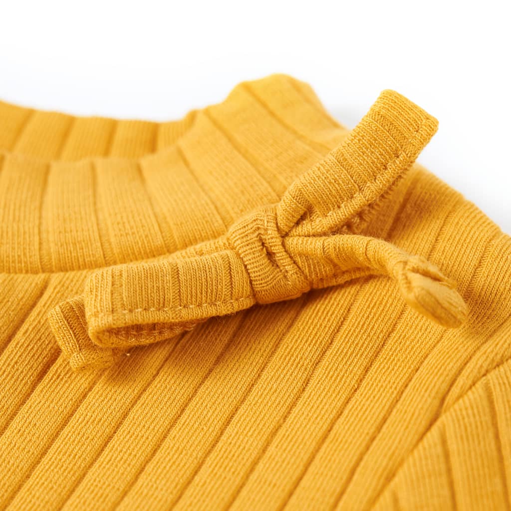 Tricou pentru copii cu mâneci lungi, ocru, 104 GartenMobel Dekor
