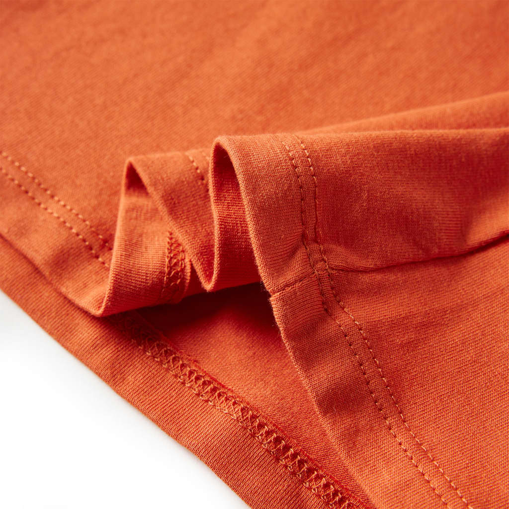 Tricou pentru copii cu mâneci lungi, portocaliu ars, 92 GartenMobel Dekor
