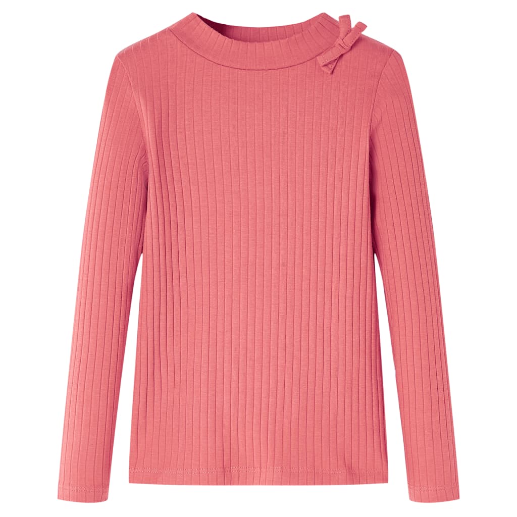 Tricou pentru copii cu mâneci lungi, roz antichizat, 116 GartenMobel Dekor