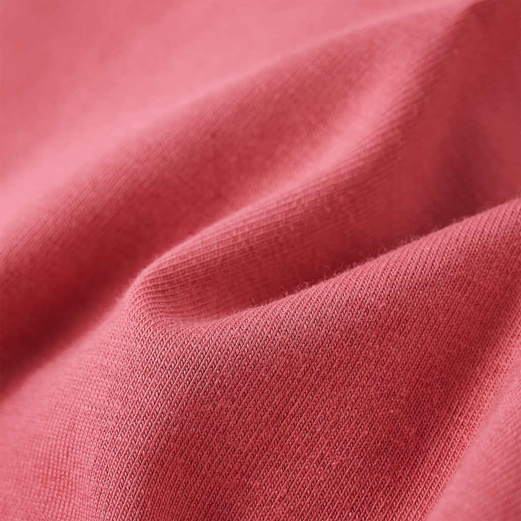 Tricou pentru copii cu mâneci lungi, roz antichizat, 116 GartenMobel Dekor