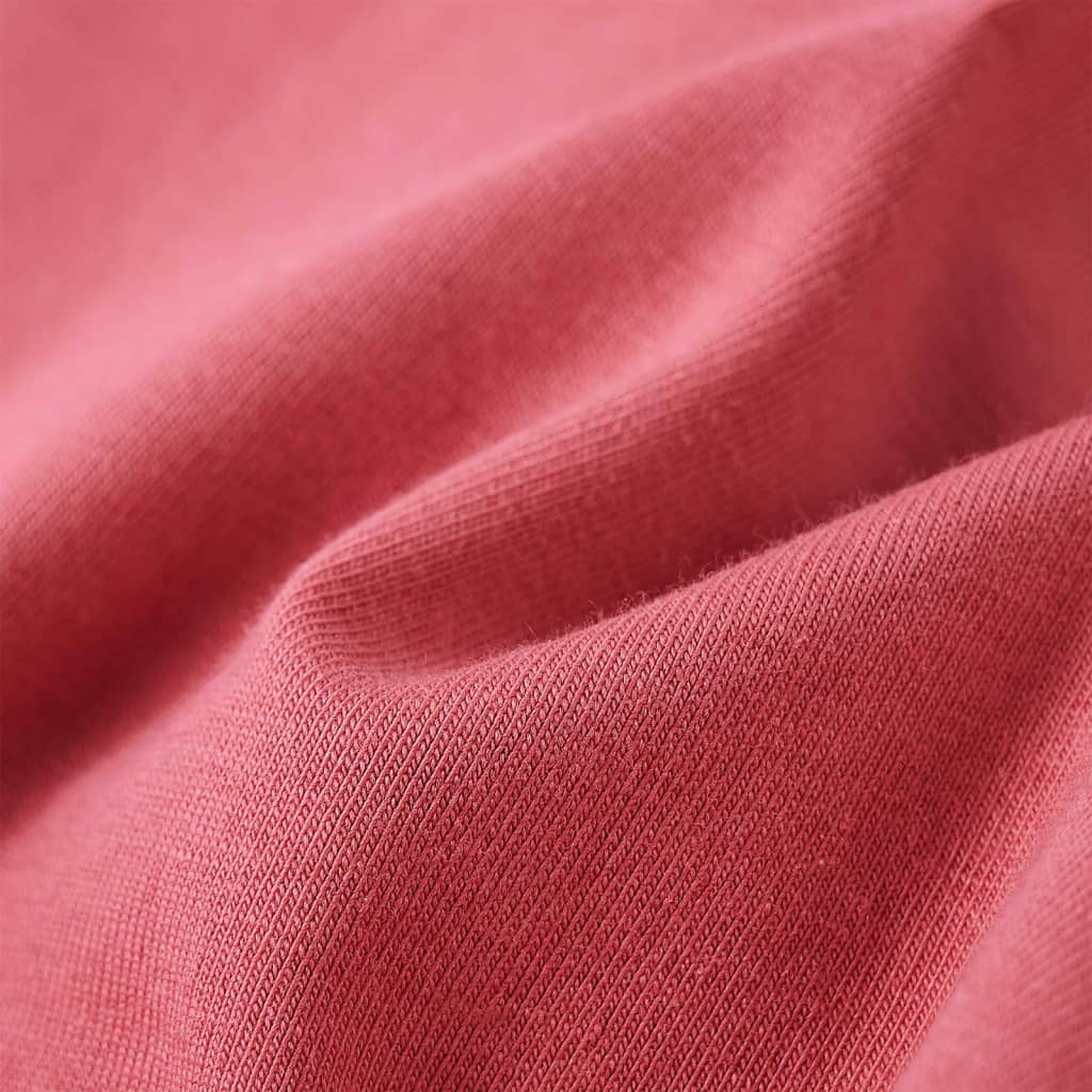 Tricou pentru copii cu mâneci lungi, roz antichizat, 140 GartenMobel Dekor