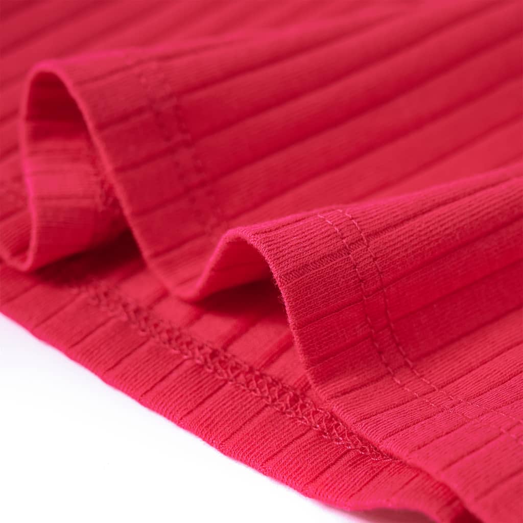 Tricou pentru copii cu mâneci lungi, roz aprins, 128 GartenMobel Dekor