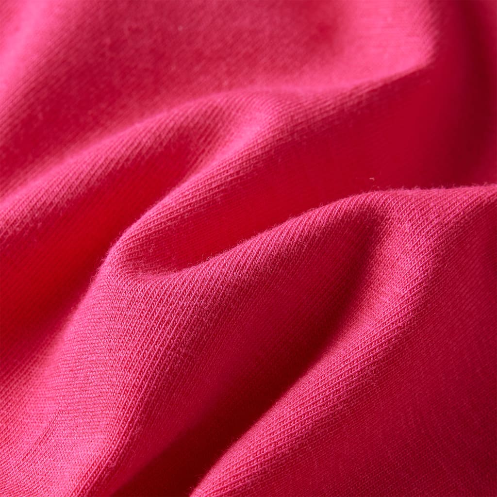 Tricou pentru copii cu mâneci lungi, roz aprins, 140 GartenMobel Dekor