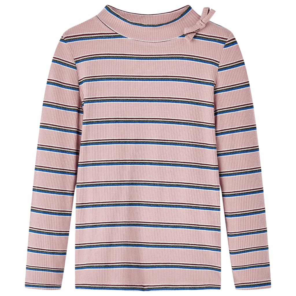 Tricou pentru copii cu mâneci lungi, roz deschis, 104 GartenMobel Dekor