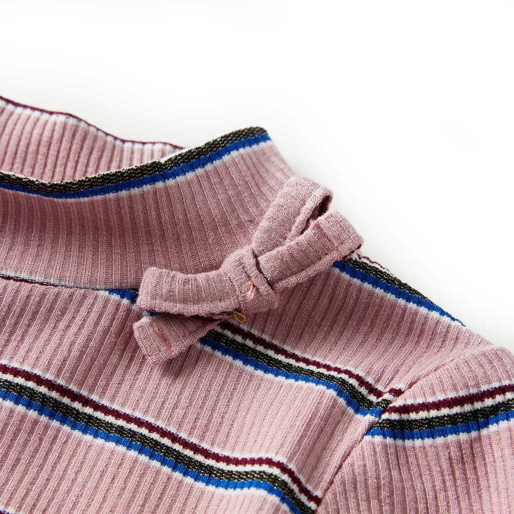 Tricou pentru copii cu mâneci lungi, roz deschis, 104 GartenMobel Dekor