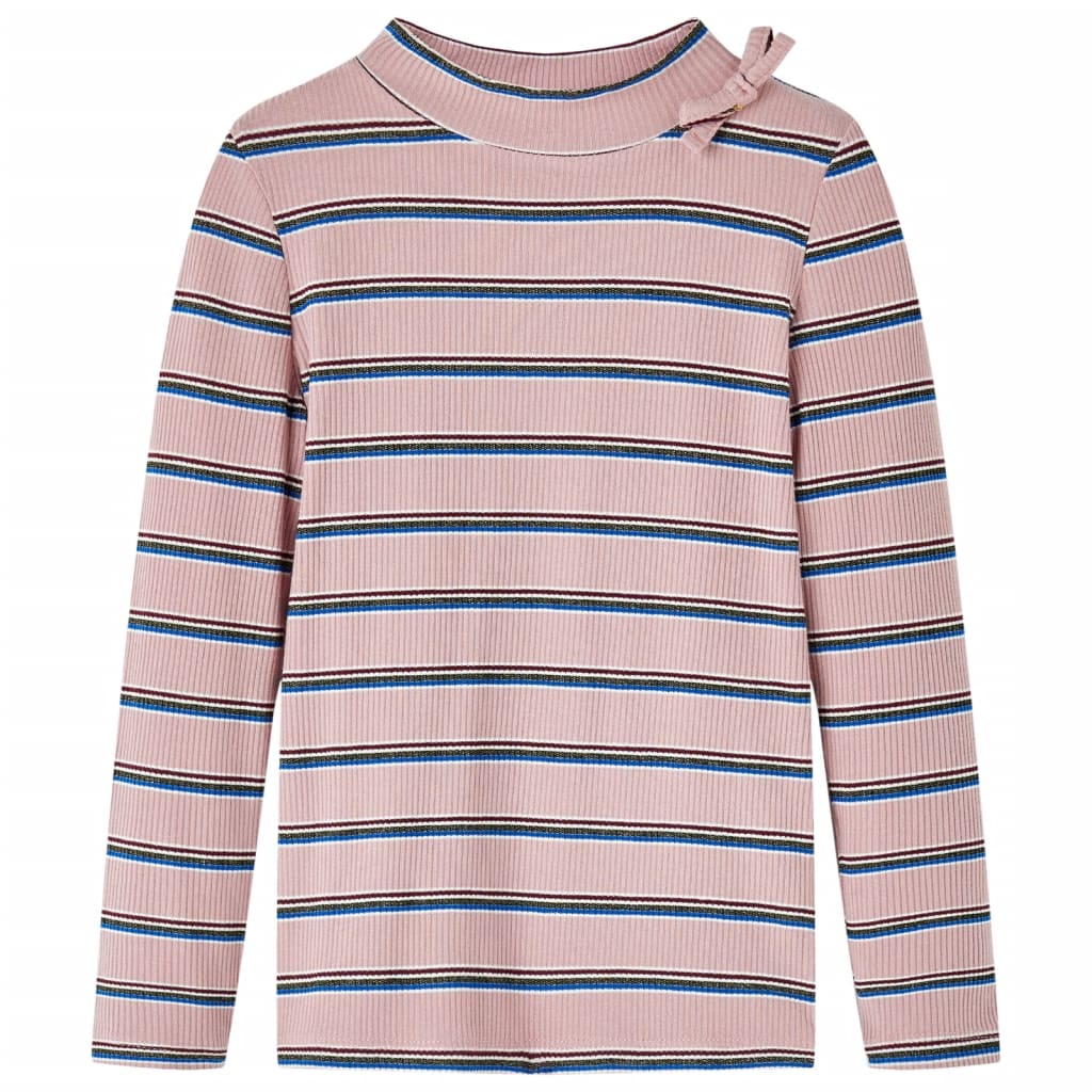 Tricou pentru copii cu mâneci lungi, roz deschis, 140 GartenMobel Dekor