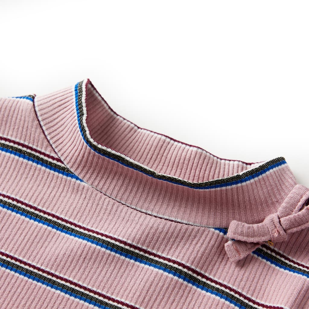 Tricou pentru copii cu mâneci lungi, roz deschis, 140 GartenMobel Dekor