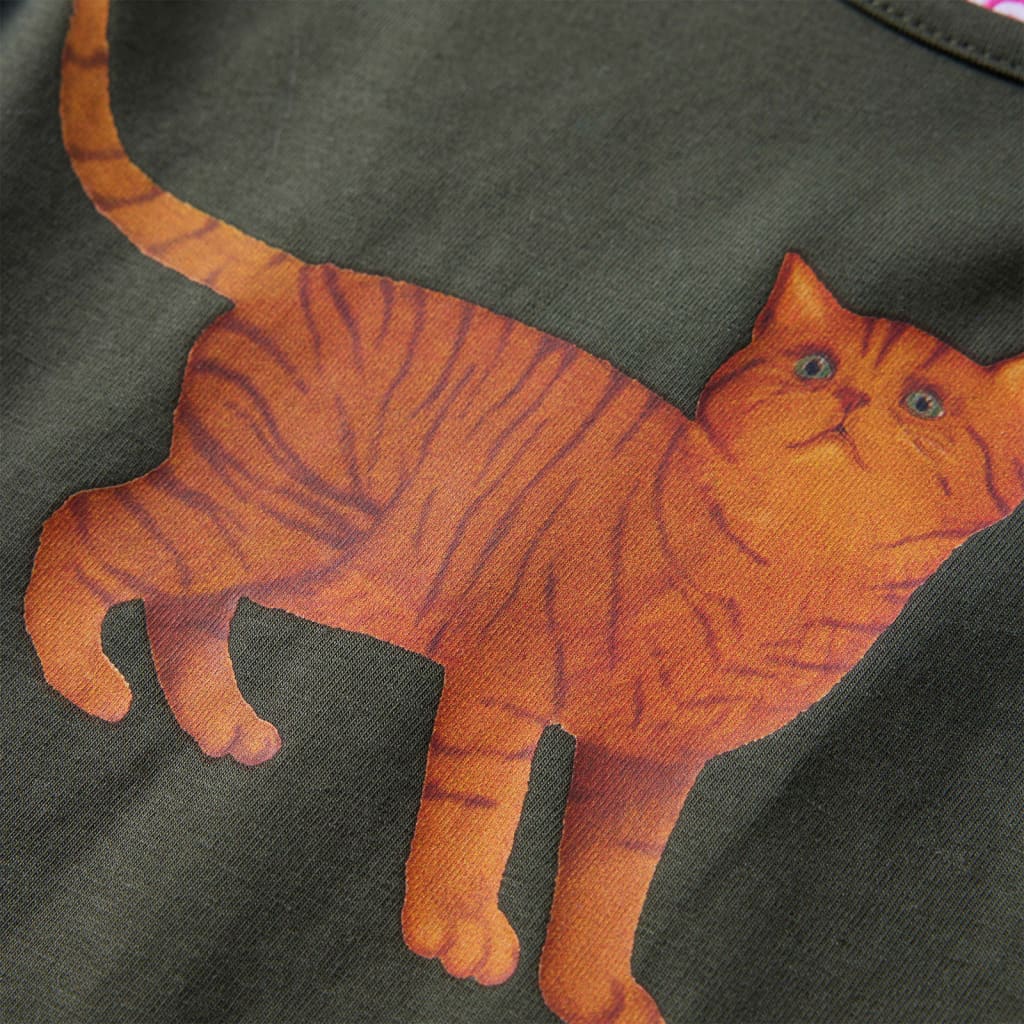 Tricou cu mâneci lungi pentru copii, kaki, 104 GartenMobel Dekor