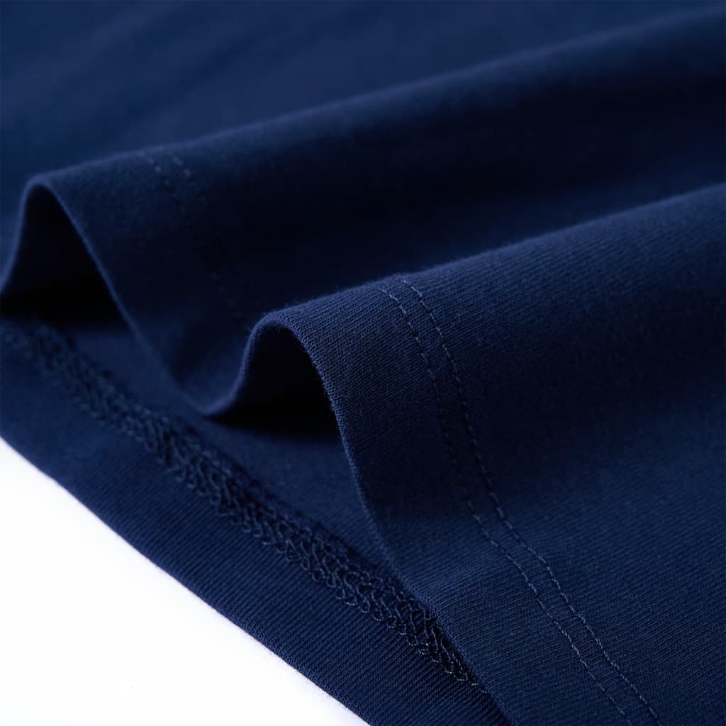 Tricou pentru copii cu mâneci lungi, bleumarin, 116 GartenMobel Dekor