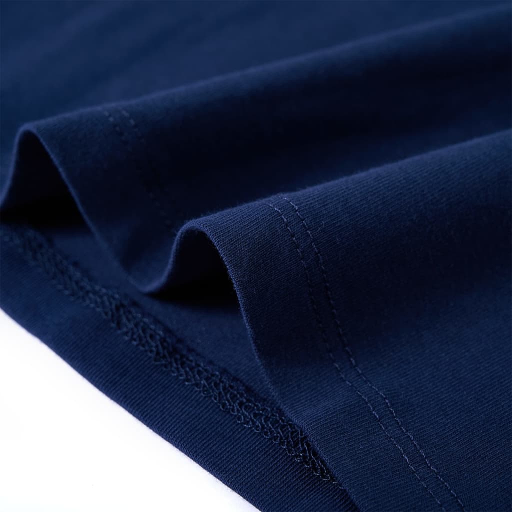 Tricou pentru copii cu mâneci lungi, bleumarin, 140 GartenMobel Dekor