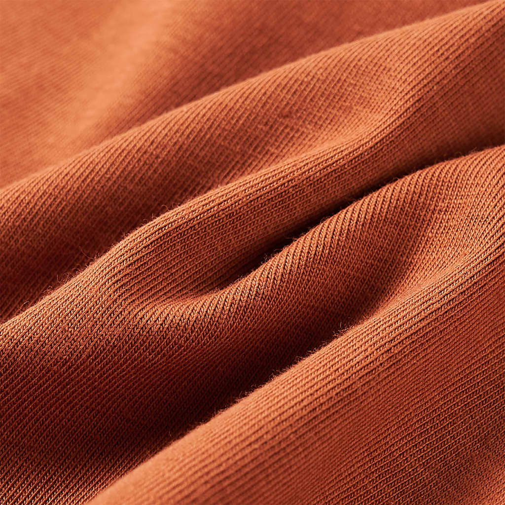 Tricou pentru copii cu mâneci lungi, coniac, 140 GartenMobel Dekor
