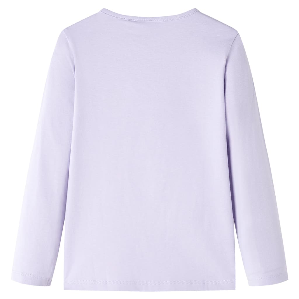 Tricou pentru copii cu mâneci lungi, lila, 104 GartenMobel Dekor