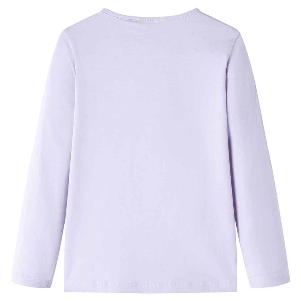 Tricou pentru copii cu mâneci lungi, lila, 116 GartenMobel Dekor