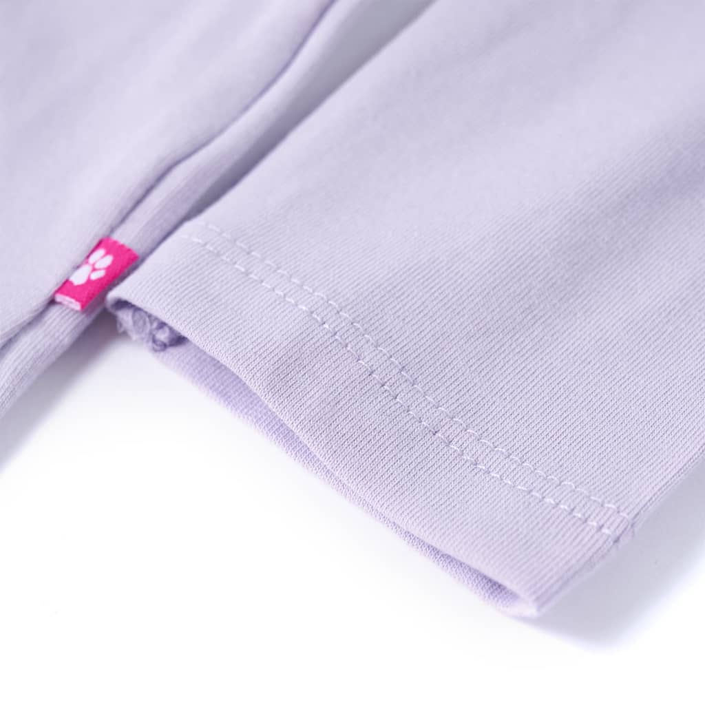 Tricou pentru copii cu mâneci lungi, lila, 128 GartenMobel Dekor