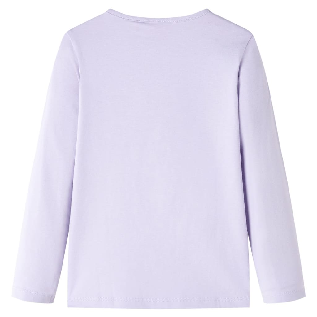 Tricou pentru copii cu mâneci lungi, lila, 92 GartenMobel Dekor