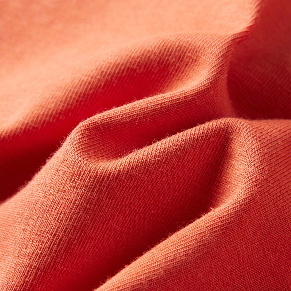 Tricou pentru copii cu mâneci lungi, portocaliu ars, 104 GartenMobel Dekor