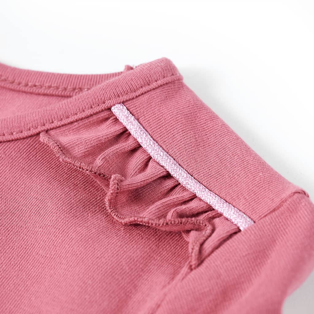 Tricou pentru copii cu mâneci lungi, zmeuriu, 140 GartenMobel Dekor