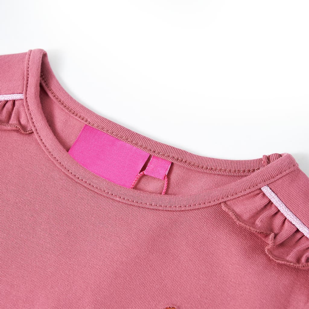Tricou pentru copii cu mâneci lungi, zmeuriu, 92 GartenMobel Dekor