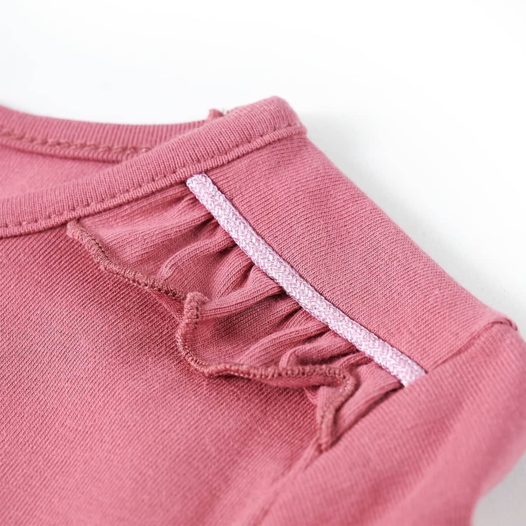 Tricou pentru copii cu mâneci lungi, zmeuriu, 92 GartenMobel Dekor