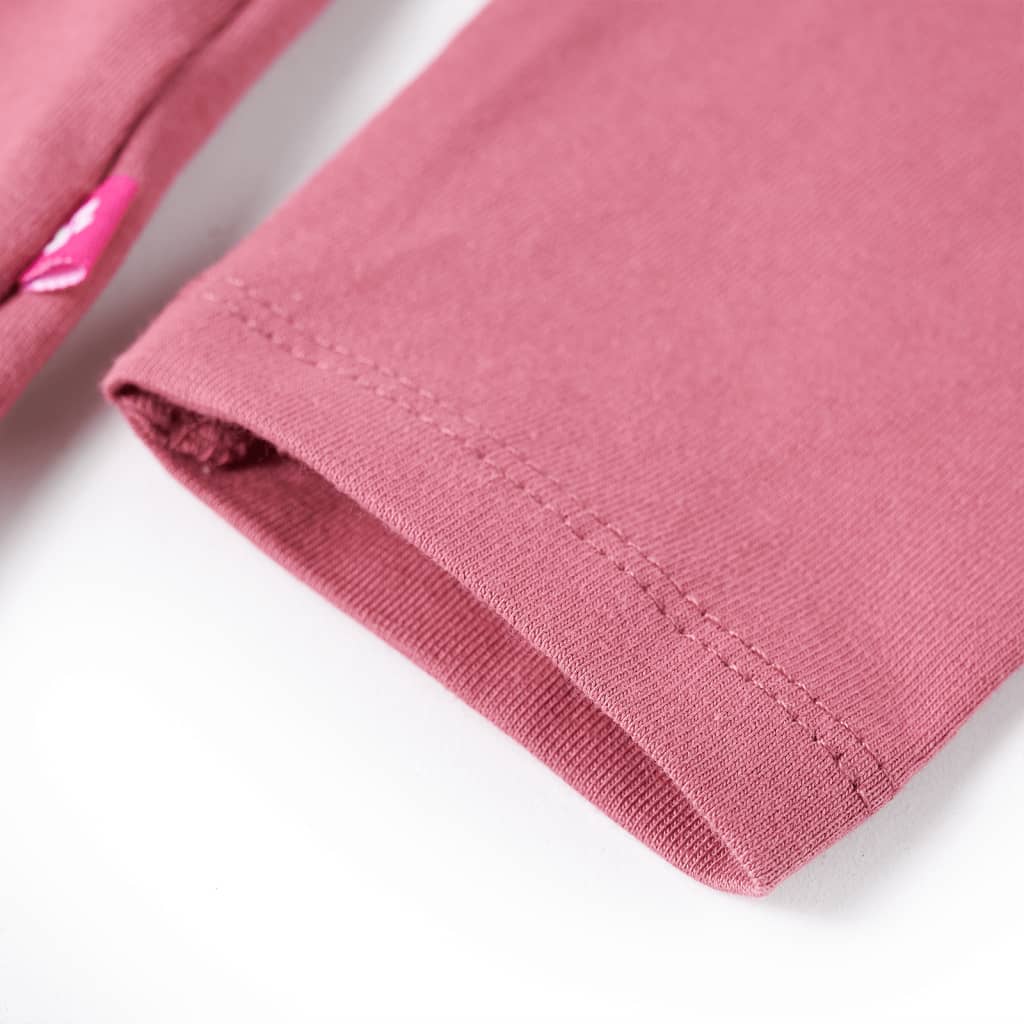 Tricou pentru copii cu mâneci lungi, zmeuriu, 92 GartenMobel Dekor