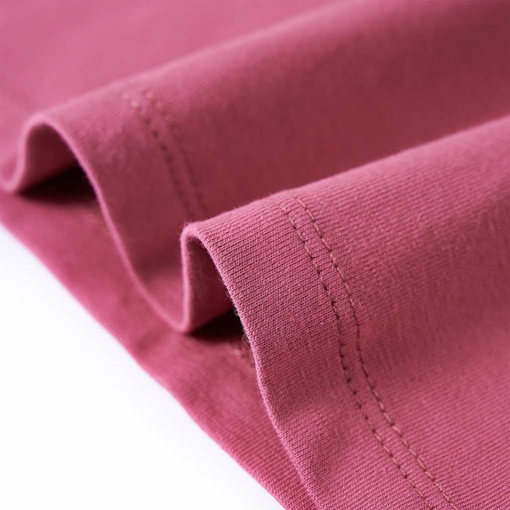Tricou pentru copii cu mâneci lungi roz zmeură 116 GartenMobel Dekor