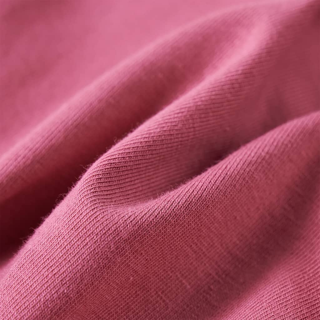 Tricou pentru copii cu mâneci lungi roz zmeură 116 GartenMobel Dekor
