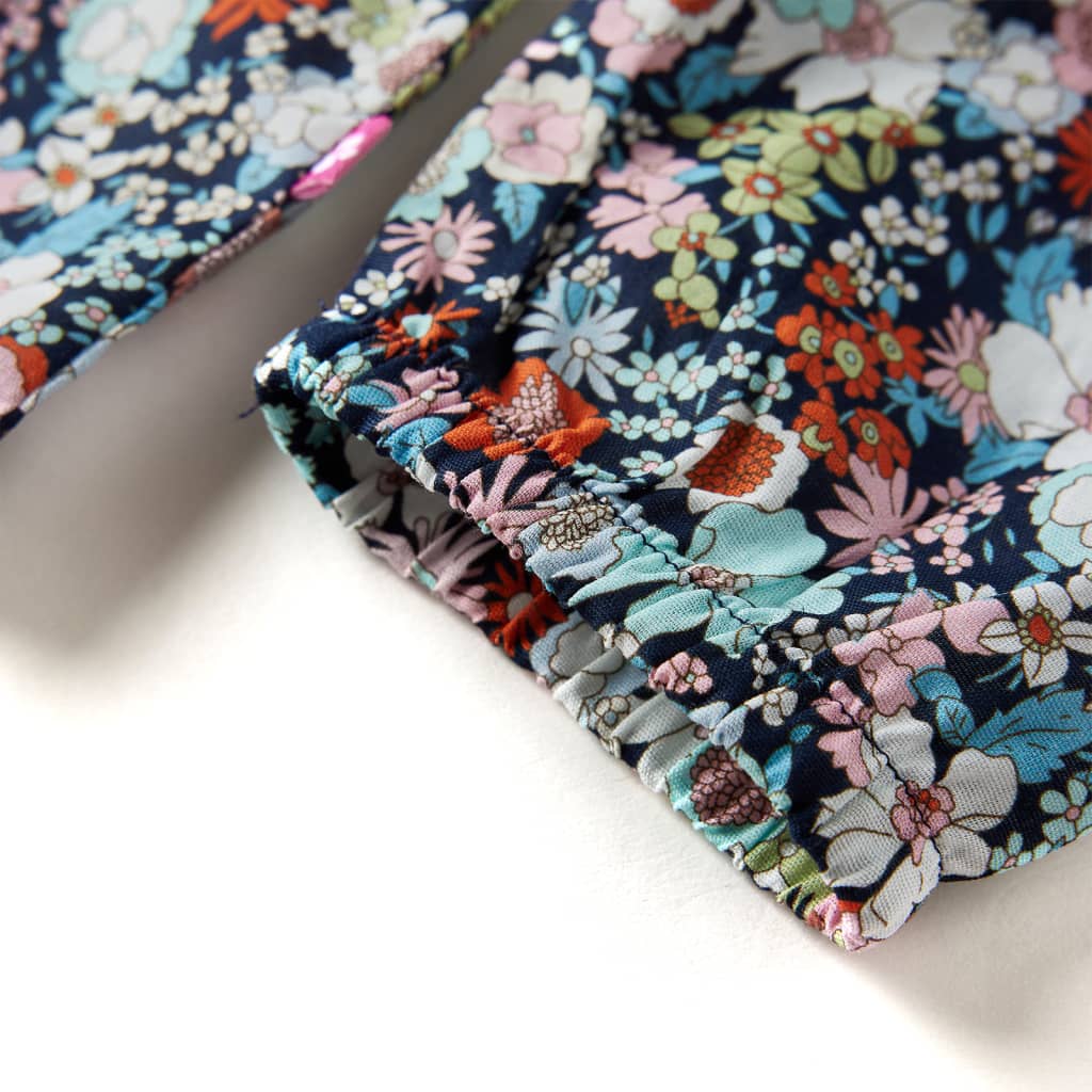 Cămașă de copii cu mâneci lungi, albastru închis, 92 GartenMobel Dekor