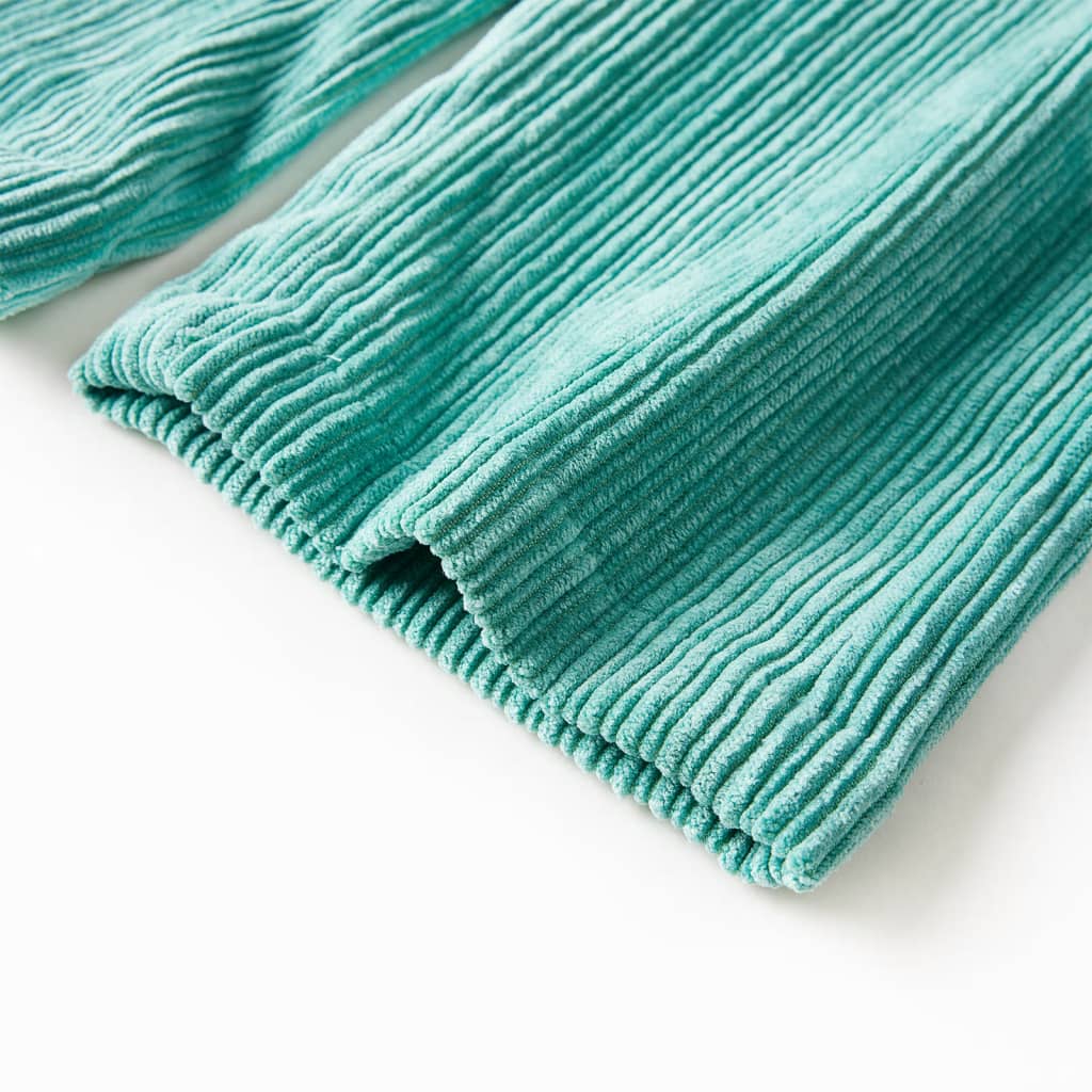 Pantaloni de copii din velur, verde mentă, 92 GartenMobel Dekor
