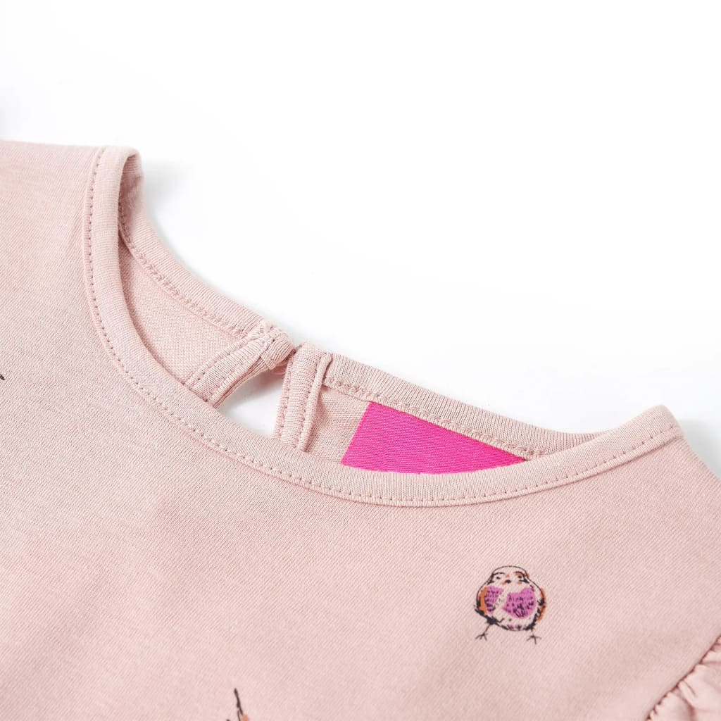 Tricou cu mâneci lungi, pentru copii, roz, 104 GartenMobel Dekor