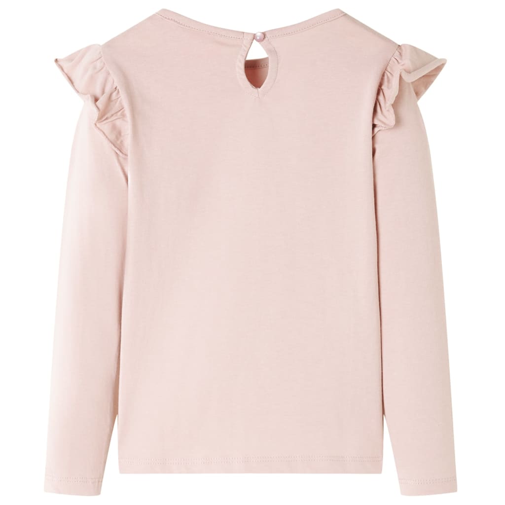Tricou cu mâneci lungi, pentru copii, roz, 104 GartenMobel Dekor