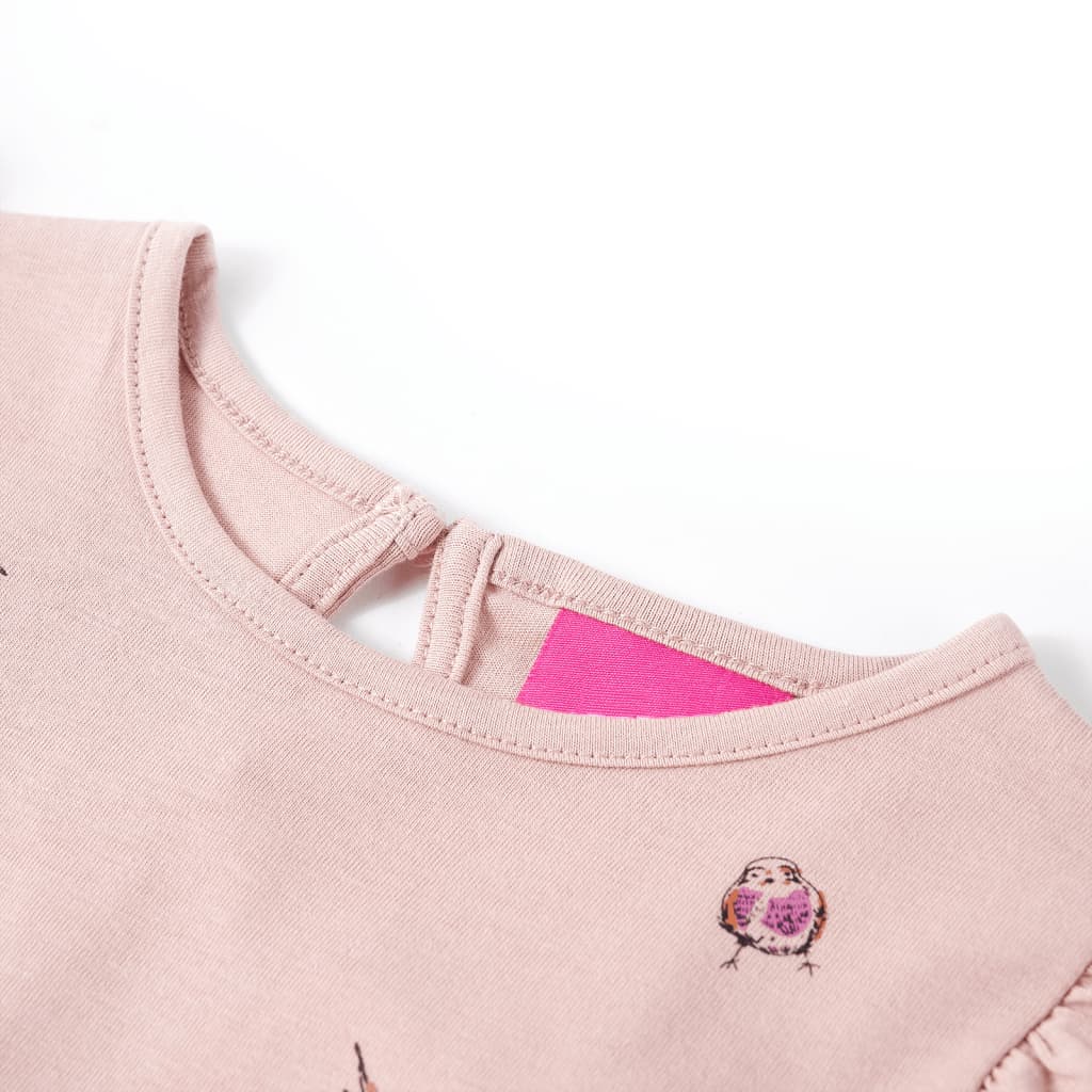 Tricou cu mâneci lungi, pentru copii, roz, 140 GartenMobel Dekor