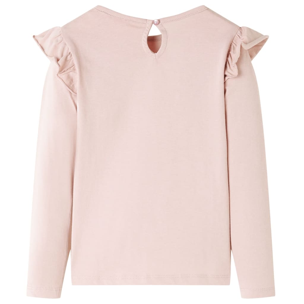 Tricou cu mâneci lungi, pentru copii, roz, 140 GartenMobel Dekor