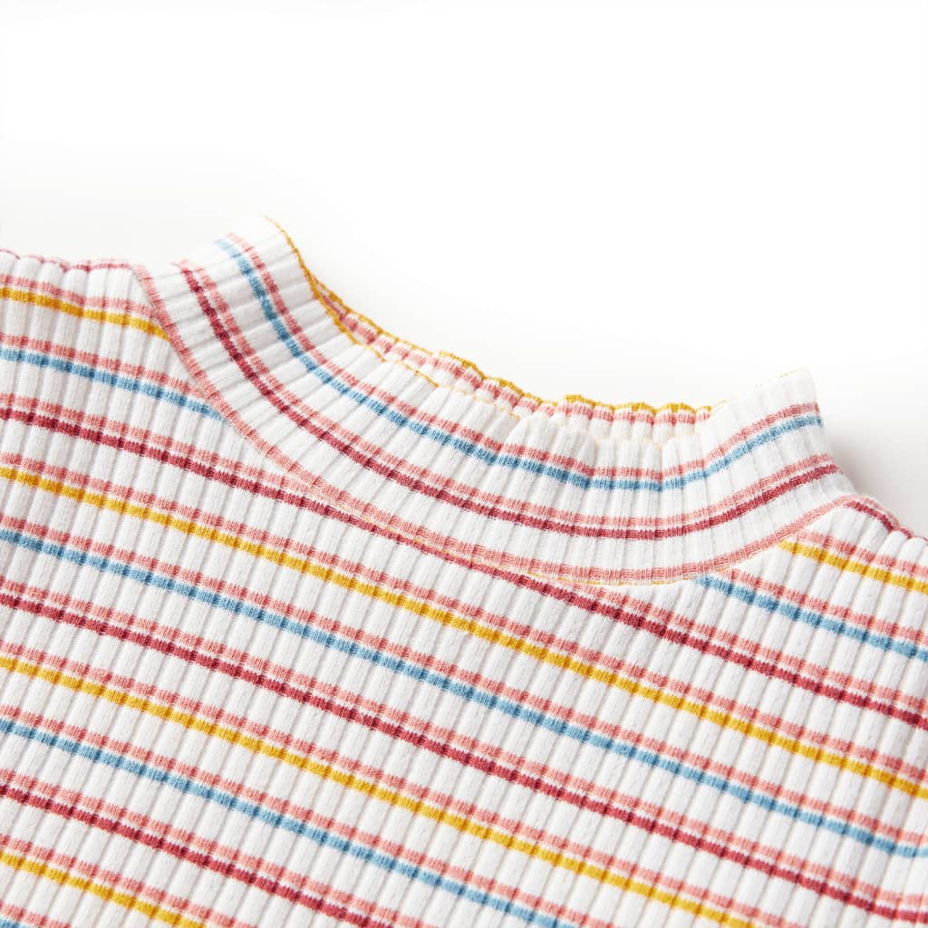 Tricou de copii cu mâneci lungi, ecru, 116 GartenMobel Dekor