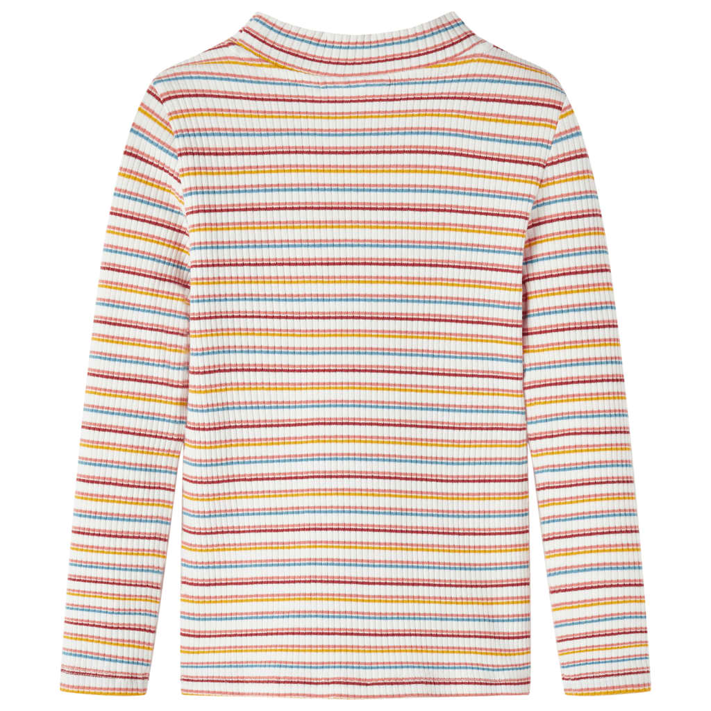 Tricou de copii cu mâneci lungi, ecru, 128 GartenMobel Dekor
