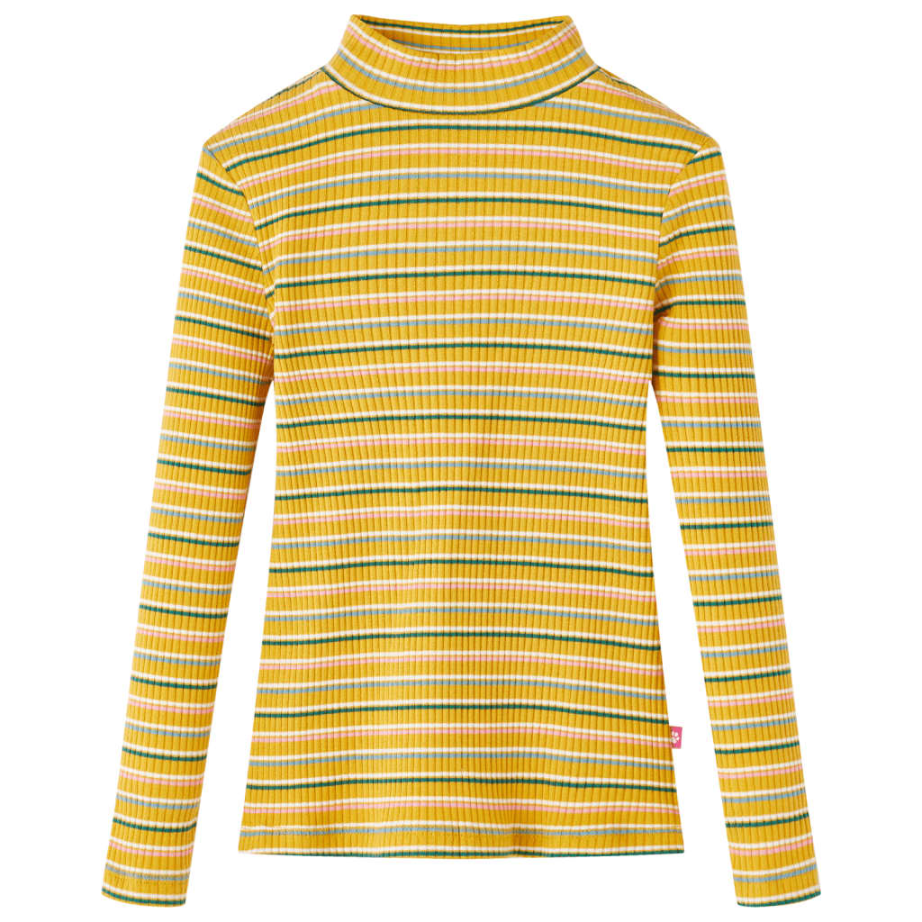 Tricou de copii cu mâneci lungi, ocru, 128 GartenMobel Dekor