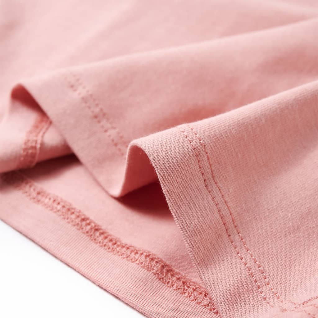 Tricou de copii cu mâneci lungi, roz, 128 GartenMobel Dekor