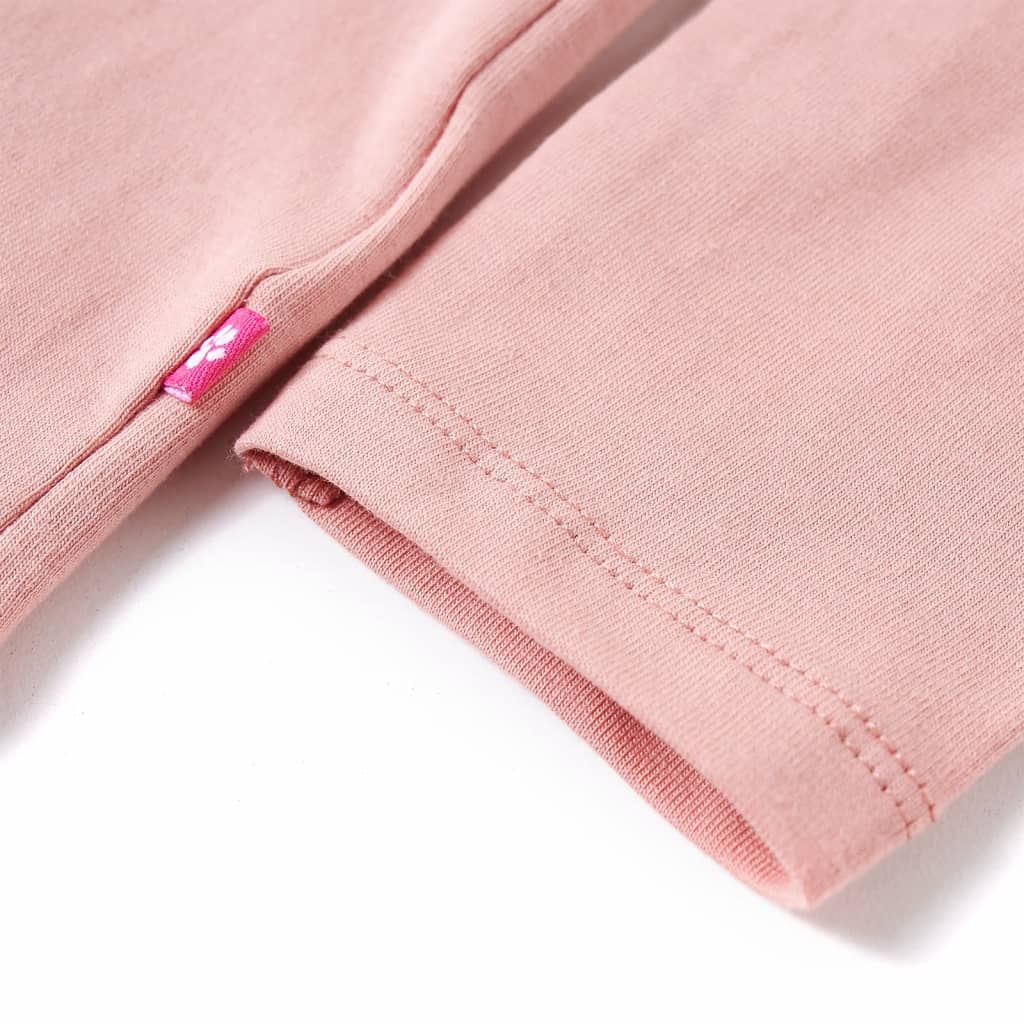 Tricou de copii cu mâneci lungi, roz, 128 GartenMobel Dekor