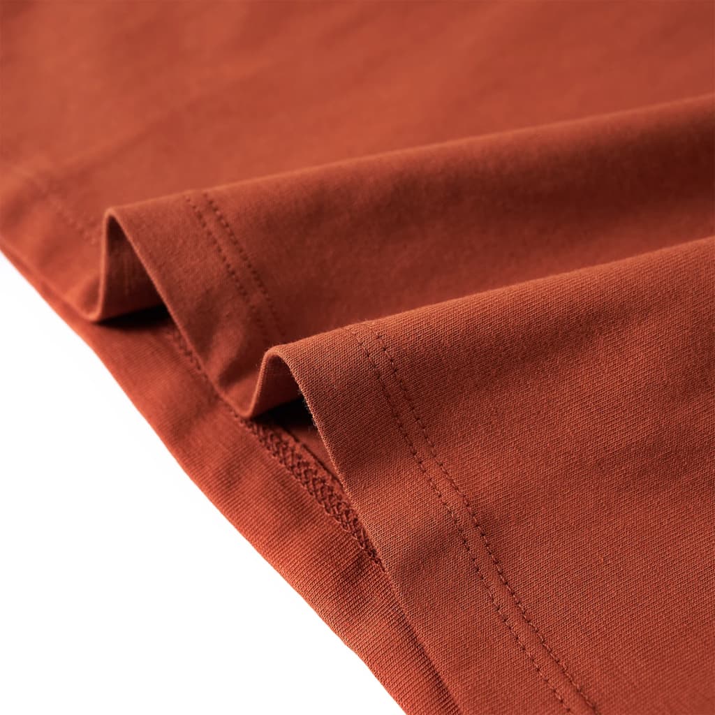 Tricou pentru copii cu mâneci lungi, coniac, 140 GartenMobel Dekor