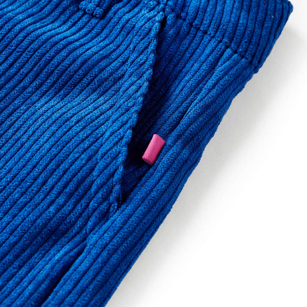 Pantaloni pentru copii, velur, albastru cobalt 116 GartenMobel Dekor