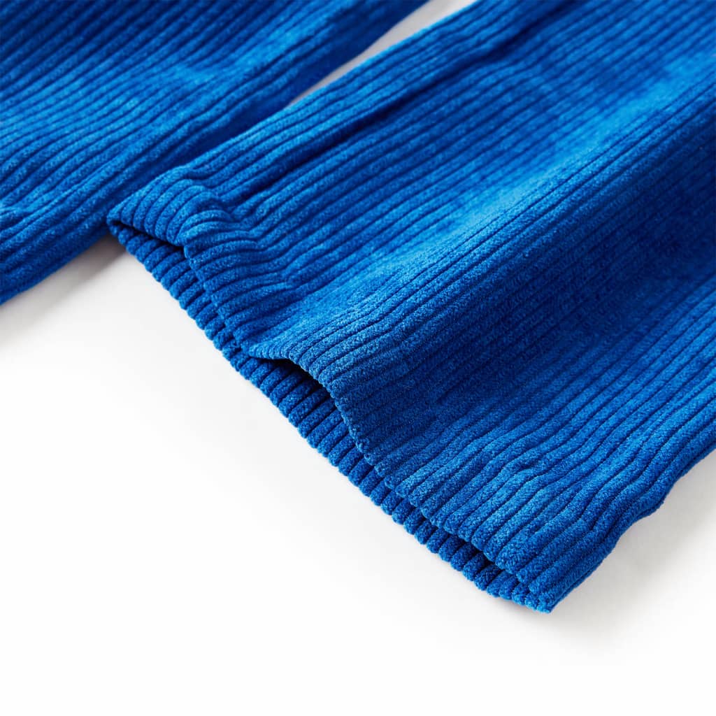 Pantaloni pentru copii, velur, albastru cobalt 128 GartenMobel Dekor