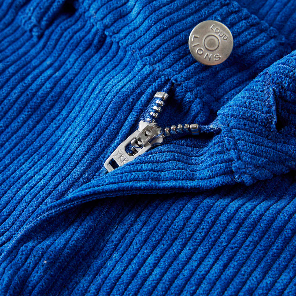 Pantaloni pentru copii, velur, albastru cobalt 128 GartenMobel Dekor