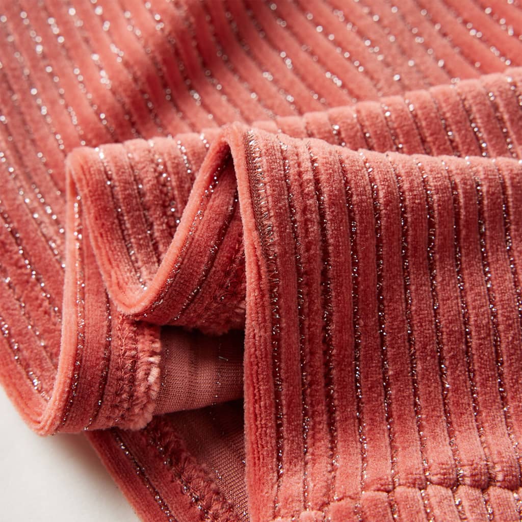 Rochie pentru copii cu mâneci lungi, roz mediu, 128 GartenMobel Dekor