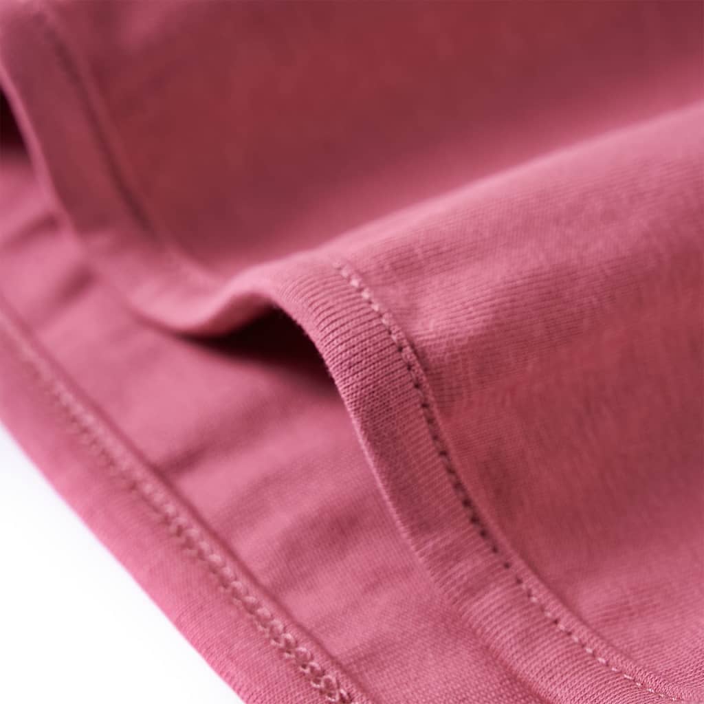 Tricou pentru copii cu mâneci lungi, zmeuriu, 116 GartenMobel Dekor