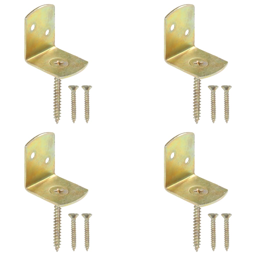 Suporturi panou gard, formă L, 4 buc, metal galvanizat GartenMobel Dekor