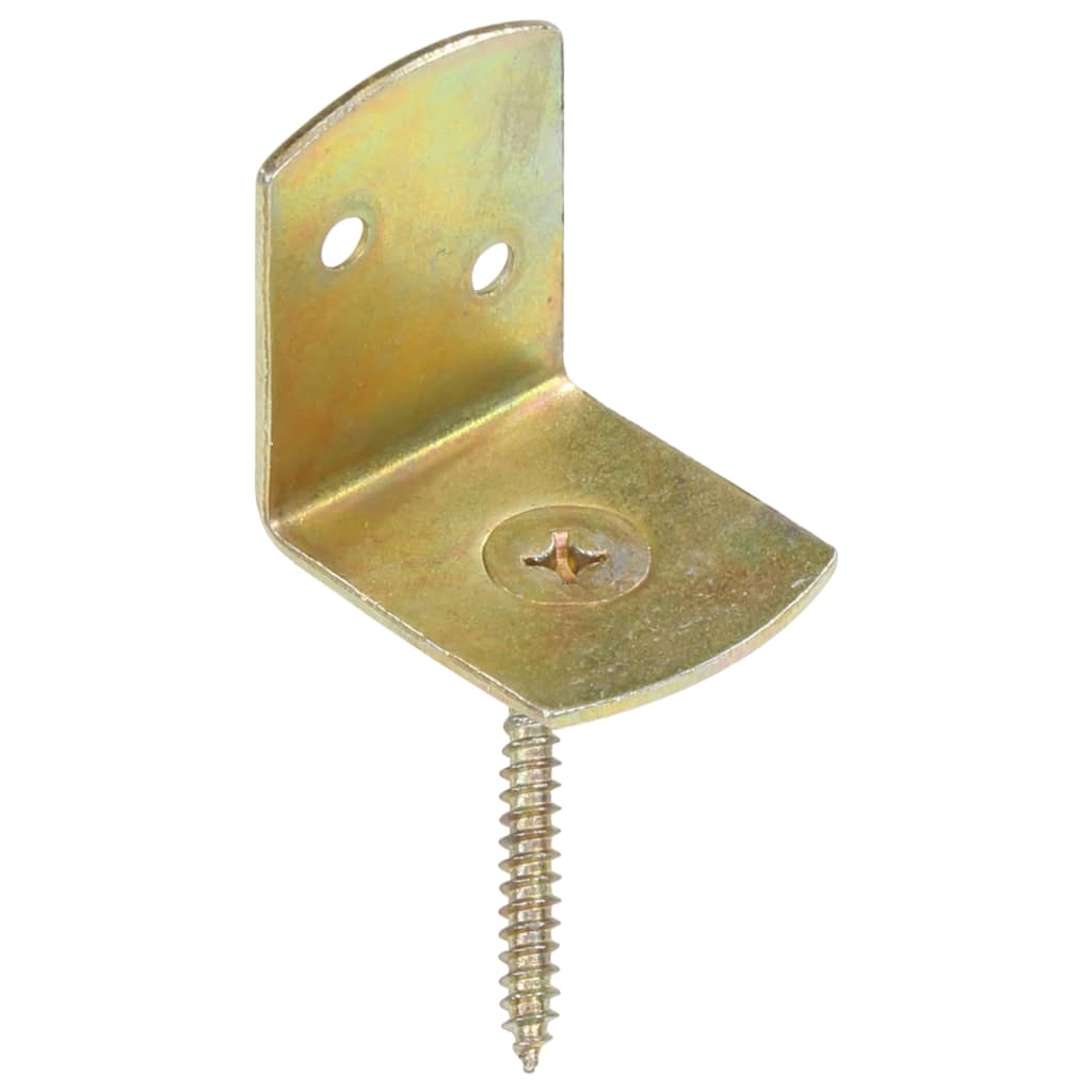 Suporturi panou gard, formă L, 4 buc, metal galvanizat GartenMobel Dekor