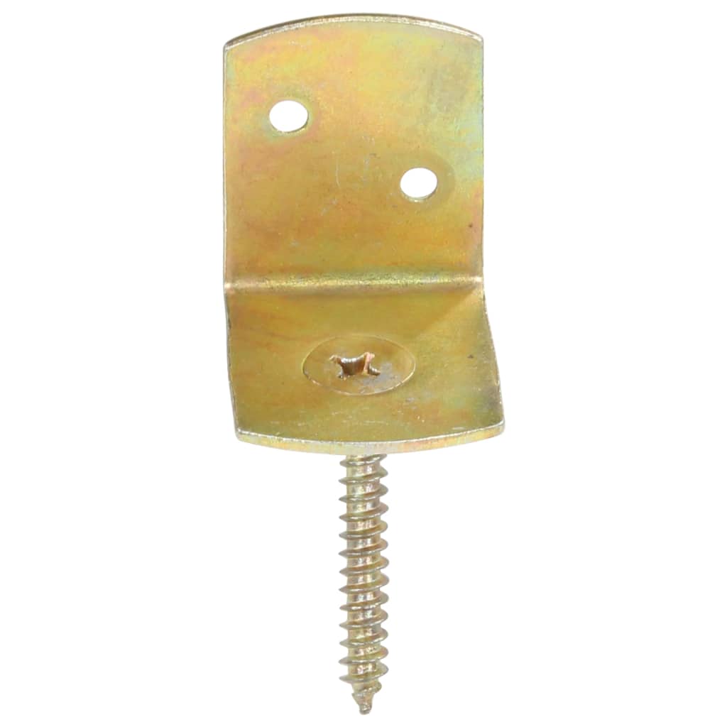 Suporturi panou gard, formă L, 4 buc, metal galvanizat GartenMobel Dekor