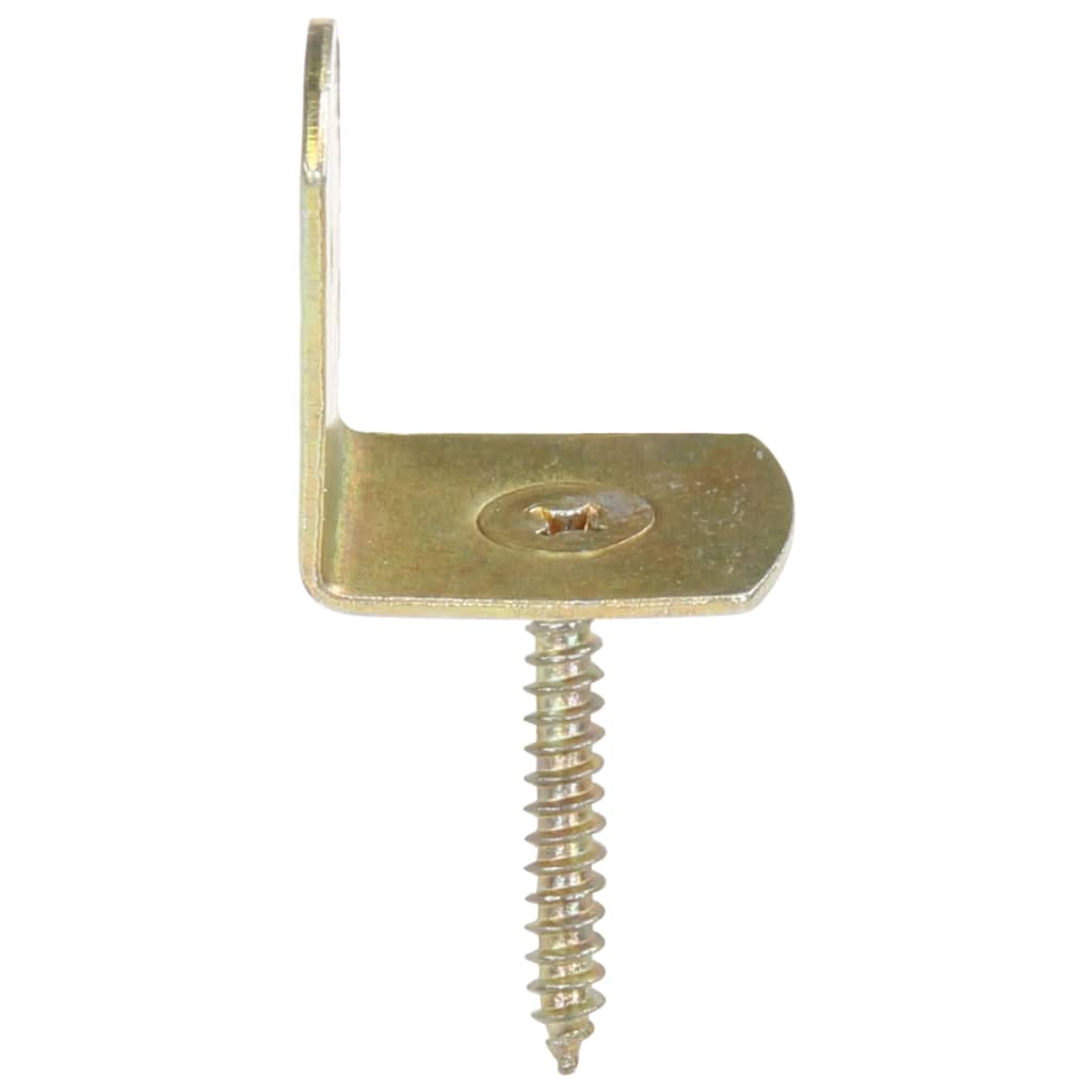 Suporturi panou gard, formă L, 4 buc, metal galvanizat GartenMobel Dekor